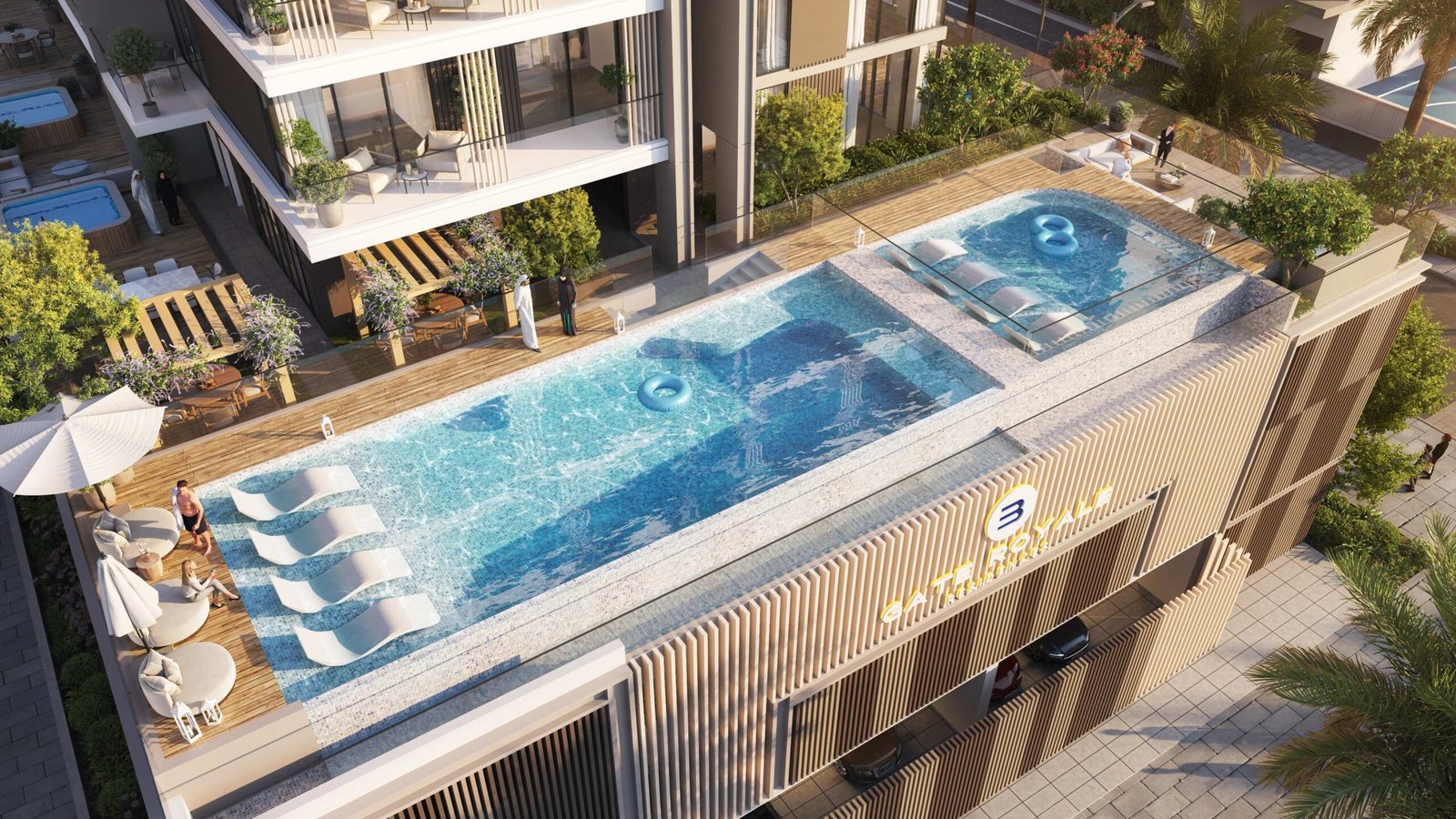 Pool View - Gat Royal Residences - Baron Prime Development